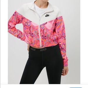 Nike Women's Sportswear Pink & Off White Jacket